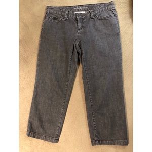 Michael Kors Black Denim Cropped Jeans Size 2P